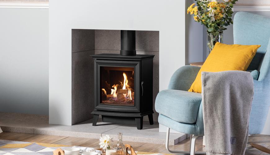 Gazco Chesterfield 5 Gas stove. Freestanding gas fire log burner