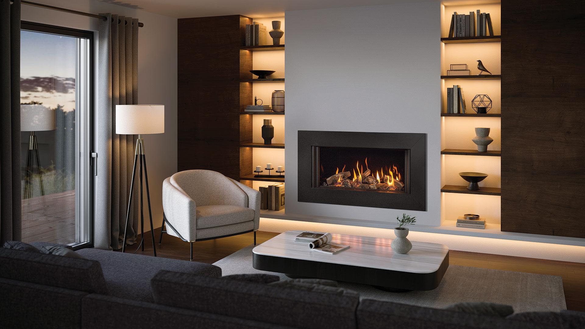 Onyx Avanti 85 gas fire with expression frame Avanti Gas Fires