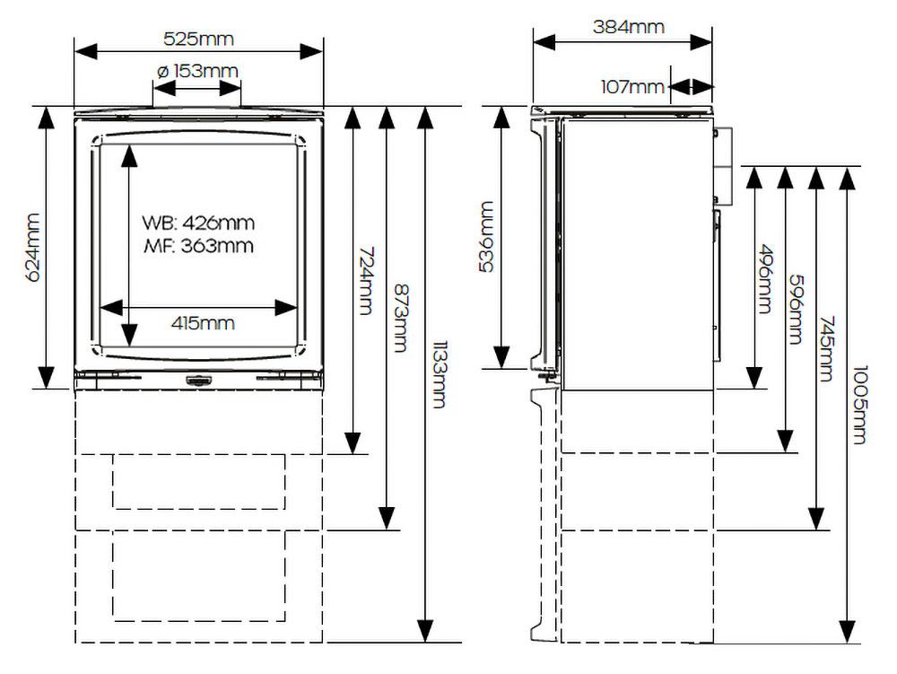 Vogue Medium Dimensions